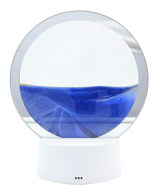 Lampe Sable Ronde 18cm - Bleu