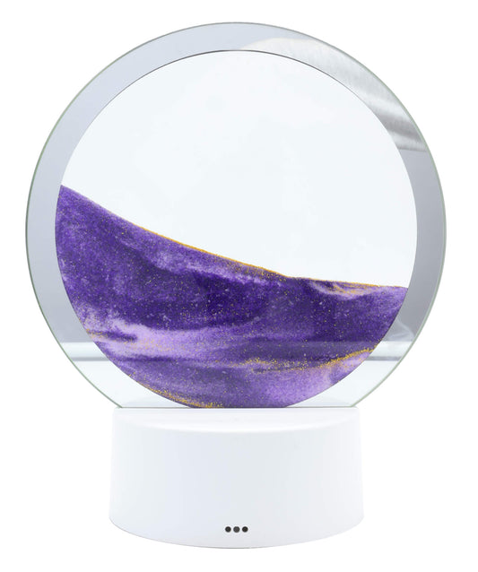 Lampe Sable Ronde 18cm - Violet